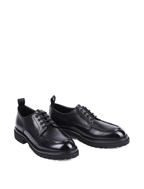 Женские туфли MIRATON кожаные черные - фото 3 - Miraton