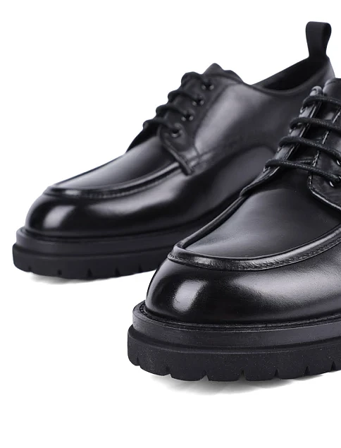 Женские туфли MIRATON кожаные черные - фото 5 - Miraton