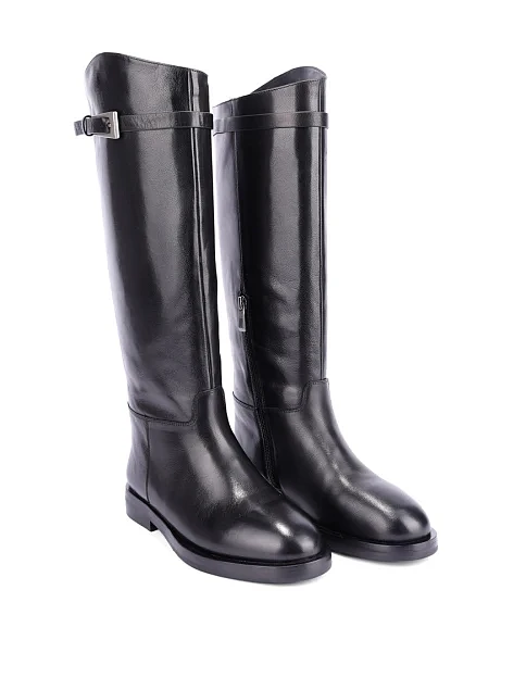 Женские сапоги Attizzare кожаные черные - фото 3 - Miraton