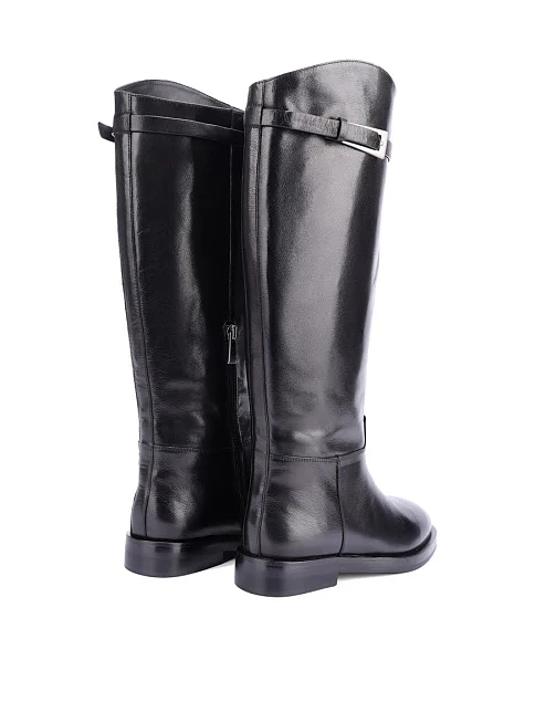 Женские сапоги Attizzare кожаные черные - фото 4 - Miraton