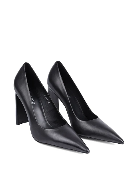 Женские туфли MIRATON кожаные черные - фото 3 - Miraton