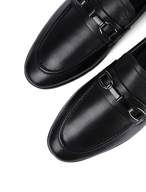 Женские слиперы MIRATON кожаные черные - фото 5 - Miraton