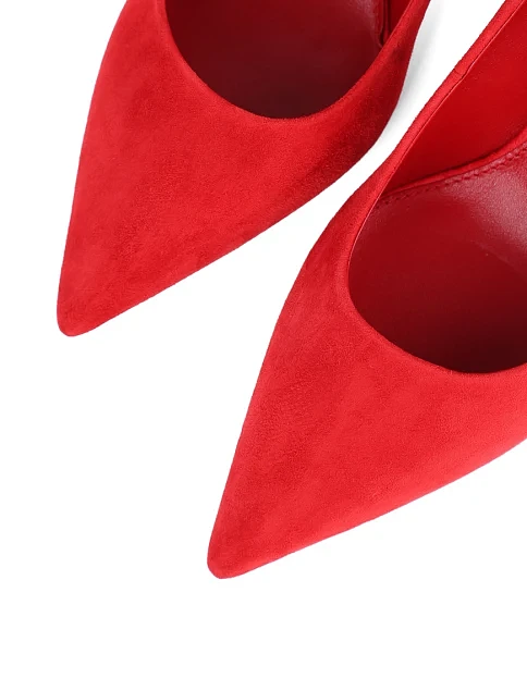 Женские туфли Mia May велюровые красные - фото 5 - Miraton