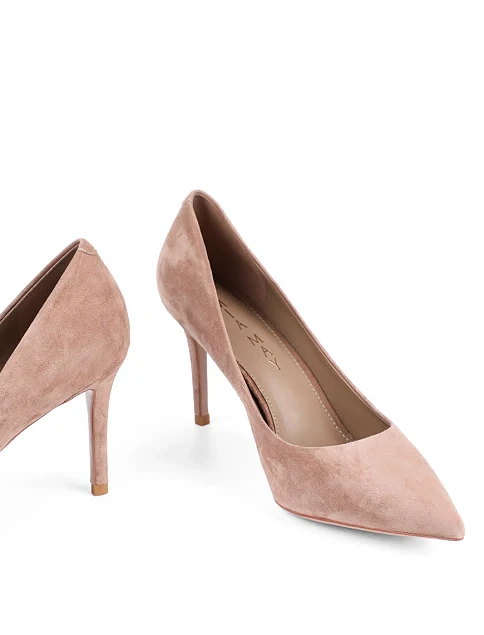 Женские туфли Mia May велюровые бежевые - фото 2 - Miraton