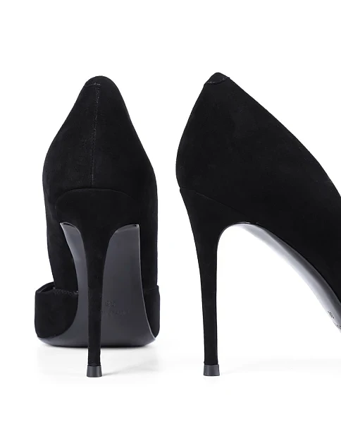 Женские туфли Mia May велюровые черные - фото 2 - Miraton