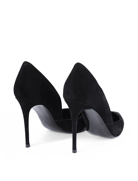 Женские туфли Mia May велюровые черные - фото 4 - Miraton