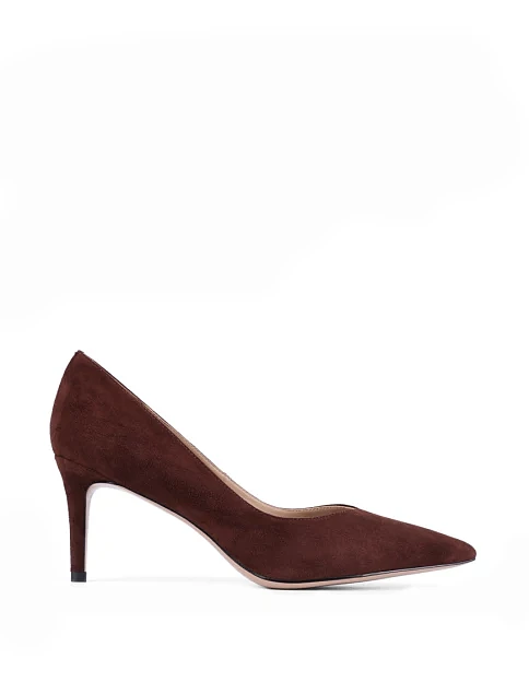 Женские туфли Mia May велюровые коричневые - фото 1 - Miraton