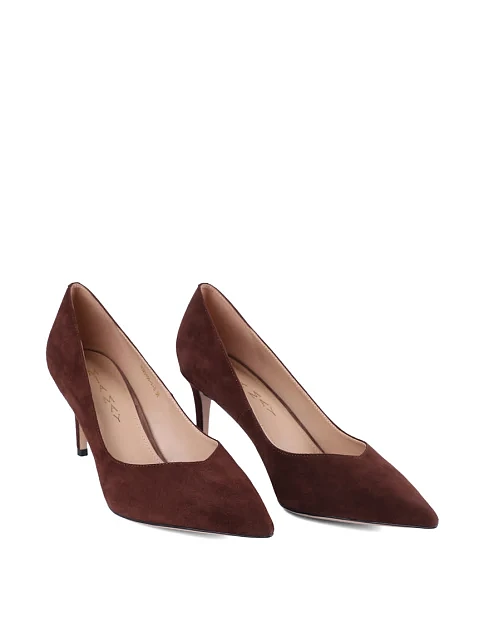 Женские туфли Mia May велюровые коричневые - фото 3 - Miraton