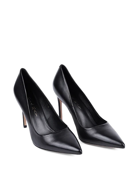 Женские туфли Mia May кожаные черные - фото 3 - Miraton