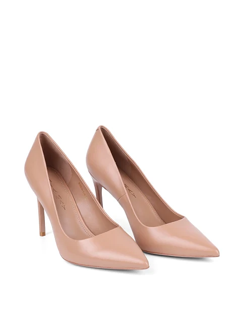 Женские туфли Mia May кожаные бежевые - фото 3 - Miraton