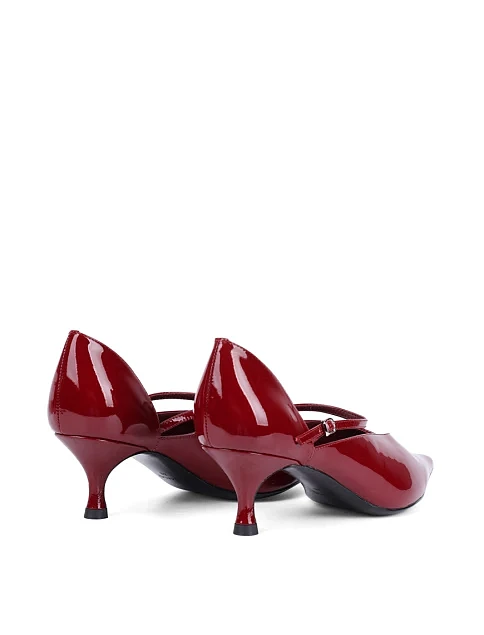 Женские туфли Mia May лаковые красные - фото 4 - Miraton