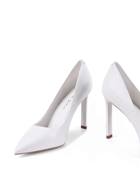 Жіночі туфлі Mia May шкіряні білі - фото 2 - Miraton
