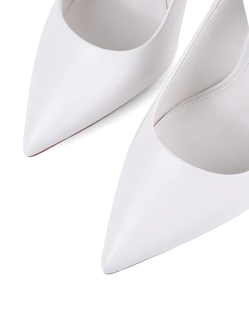 Жіночі туфлі Mia May шкіряні білі - фото 5 - Miraton