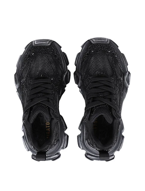 Женские кроссовки MIRATON велюровые черные - фото 2 - Miraton