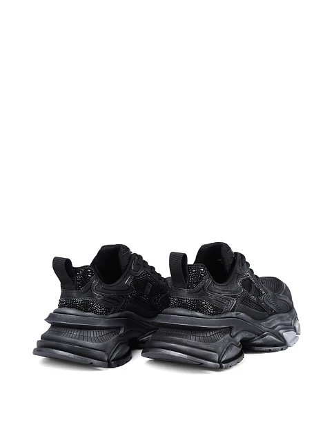 Женские кроссовки MIRATON из искусственной кожи черные - фото 4 - Miraton