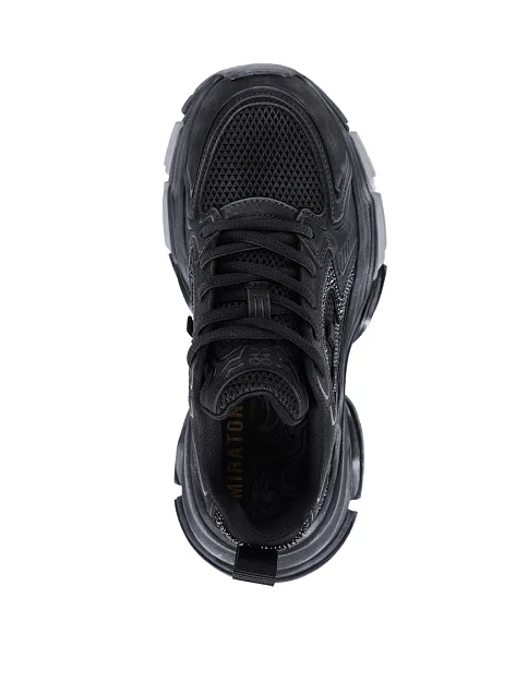 Женские кроссовки MIRATON из искусственной кожи черные - фото 5 - Miraton