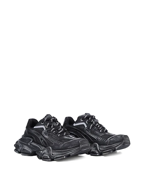 Женские кроссовки MIRATON из искусственной кожи черные - фото 3 - Miraton