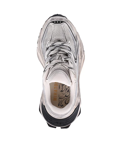 Женские кроссовки MIRATON из искусственной кожи белые - фото 2 - Miraton