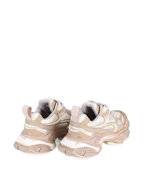 Женские кроссовки MIRATON велюровые бежевые - фото 4 - Miraton