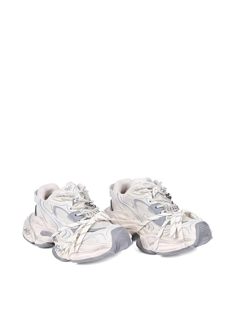 Женские кроссовки MIRATON из искусственной кожи белые - фото 3 - Miraton