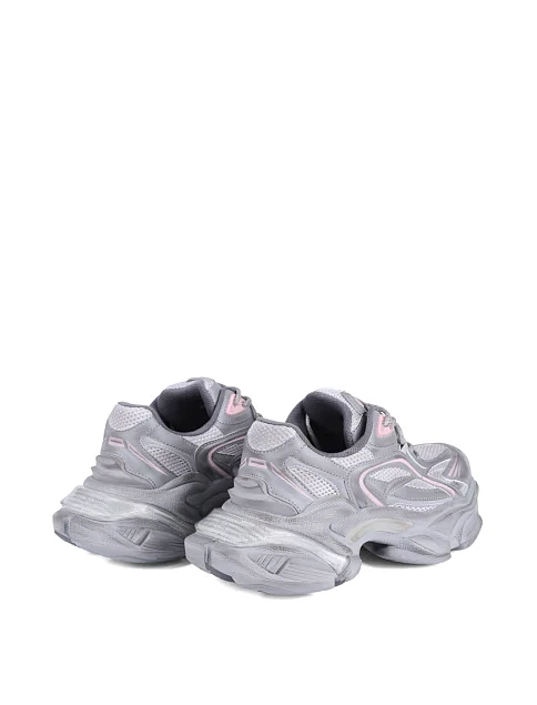 Женские кроссовки MIRATON из искусственной кожи серые - фото 4 - Miraton