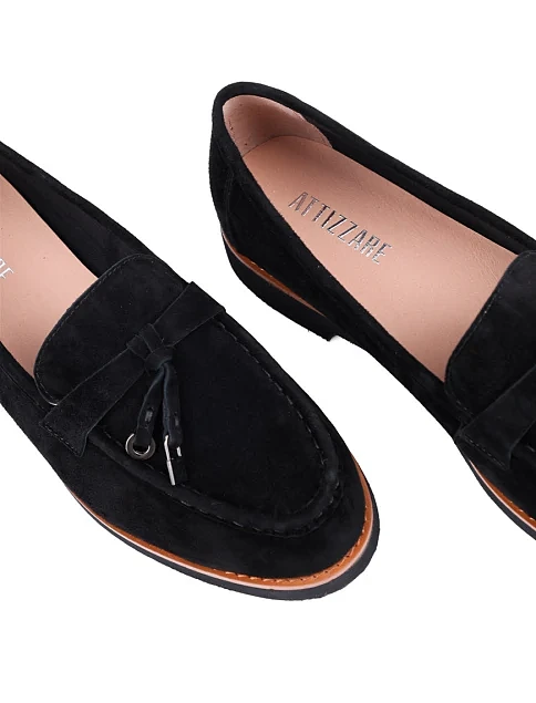 Жіночі сліпери Attizzare велюрові чорні - фото 6 - Miraton