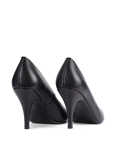 Женские туфли лодочки MIRATON кожаные черные - фото 4 - Miraton