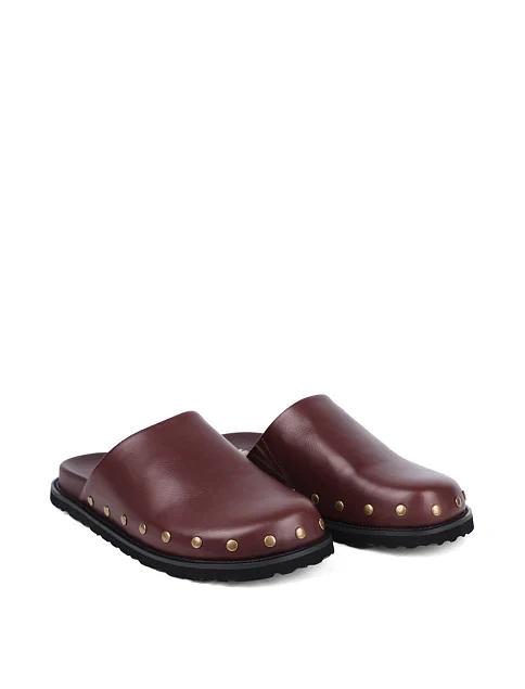 Жіночі мюлі MIRATON шкіряні коричневі - фото 3 - Miraton