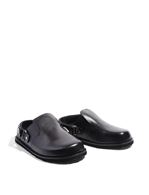 Женские слиперы MIRATON кожаные черные - фото 4 - Miraton