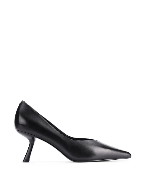 Женские туфли лодочки MIRATON кожаные черные - фото 1 - Miraton