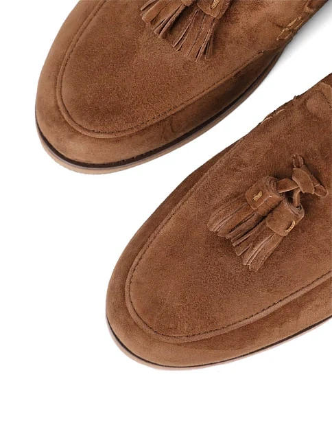 Женские слиперы Attizzare велюровые коричневые - фото 5 - Miraton