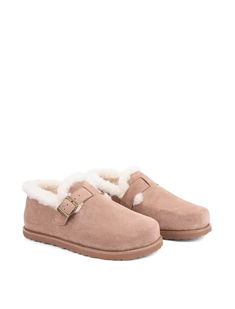 Женские слиперы MIRATON велюровые бежевые - фото 3 - Miraton