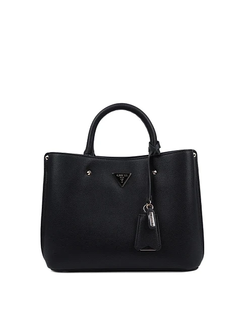 Жіноча сумка тоут з екошкіри чорна - фото 1 - Miraton