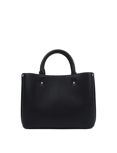 Жіноча сумка тоут з екошкіри чорна - фото 3 - Miraton