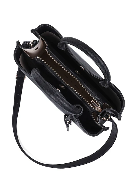 Жіноча сумка тоут з екошкіри чорна - фото 5 - Miraton