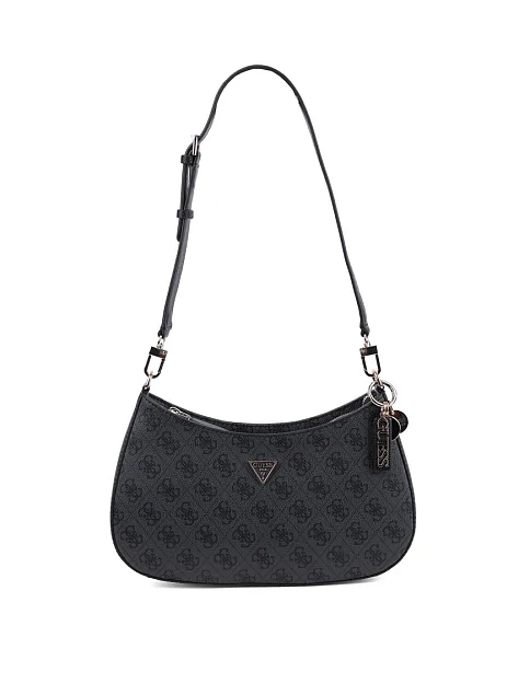 Жіноча сумка через плече Guess з екошкіри сіра - фото 6 - Miraton