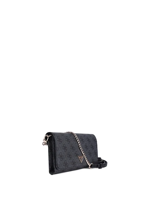 Женская сумка кросс-боди Guess из экокожи серая - фото 2 - Miraton