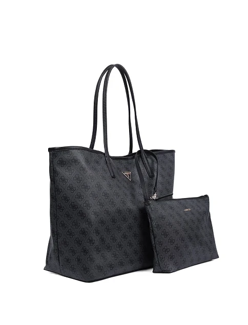 Женская сумка 2 в 1 из экокожи серая - фото 2 - Miraton