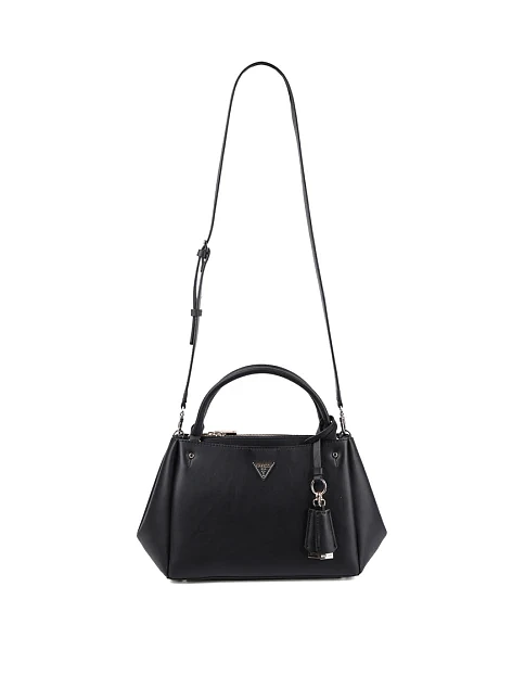 Женская сумка тоут Guess из экокожи черная - фото 6 - Miraton