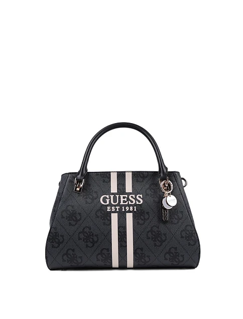 Женская сумка тоут Guess из экокожи серая - фото 1 - Miraton