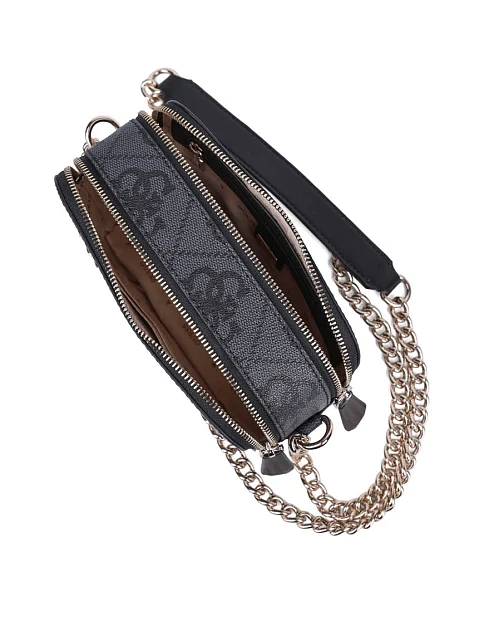 Женская сумка кросс-боди из экокожи серая - фото 5 - Miraton