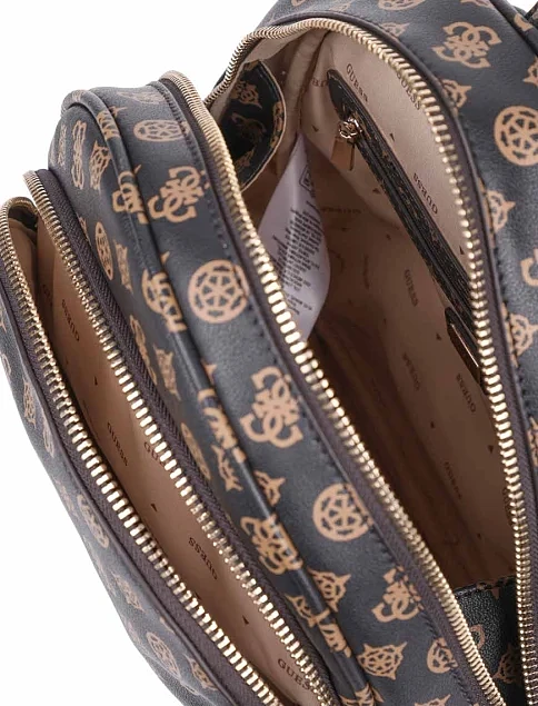 Женский рюкзак из экокожи коричневый - фото 5 - Miraton