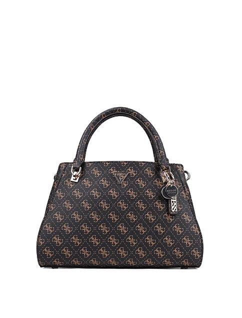 Женская сумка леди лайк Guess из экокожи коричневая - фото 1 - Miraton