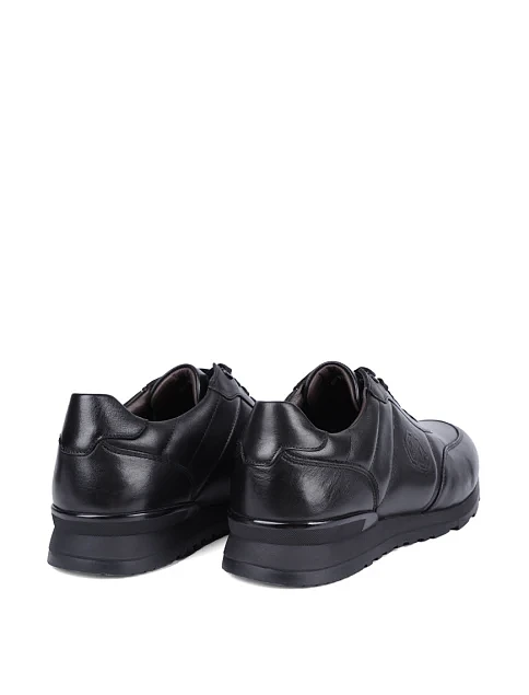 Мужские кроссовки MIRATON кожаные черные - фото 4 - Miraton