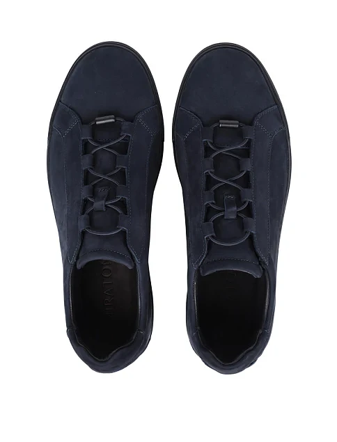 Мужские кеды MIRATON из нубука синие - фото 5 - Miraton