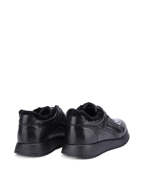 Мужские кроссовки MIRATON кожаные черные - фото 4 - Miraton