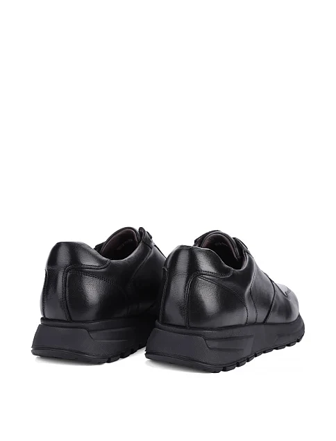 Мужские кроссовки MIRATON кожаные черные - фото 4 - Miraton