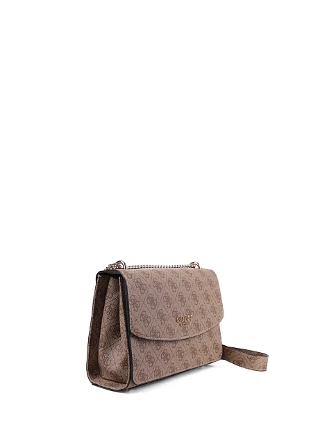 Сумка кросс-боди Guess из экокожи бежевая - фото 2 - Miraton