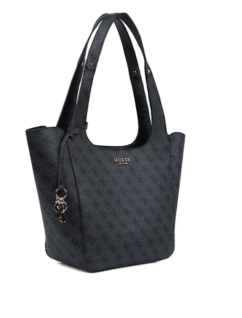 Женская сумка 2 в 1 из экокожи серая - фото 2 - Miraton