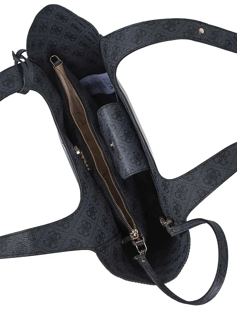 Женская сумка 2 в 1 из экокожи серая - фото 5 - Miraton